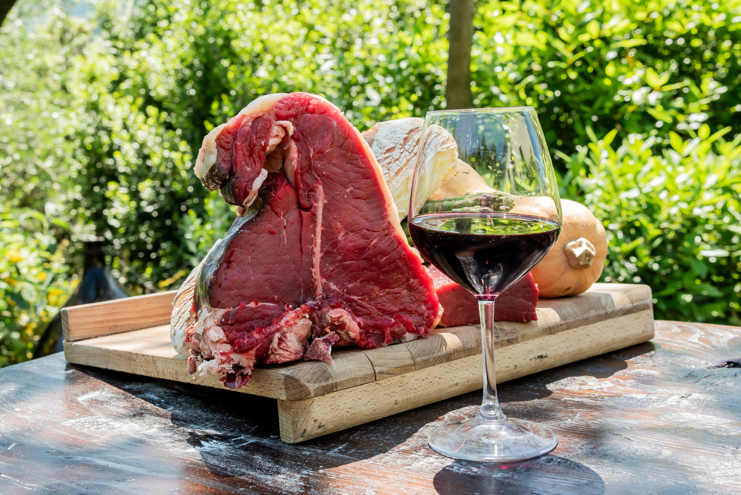 Farm-to-table ingredients used by a private chef in a Tuscan countryside setting.